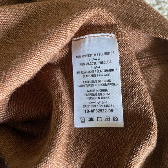 🌸 Ardene 🌸 basic warm brown longsleeve top - Picture 4 of 7